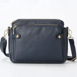 Women's Vintage Three-Layer Leather Crossbody Shoulder & Clutch Bag – Multi-Compartment Design for Casual, Work, and Travel Use