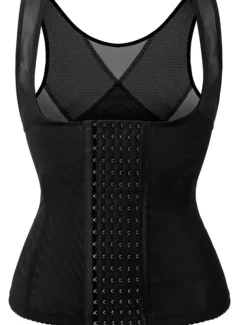 Women's Waist Trainer Corsets Shapewears Tummy Control Push Up Front Close Office Yoga Running Gym Sport Breathable Comfortable Pure Color Hook & Eye Home Outfits