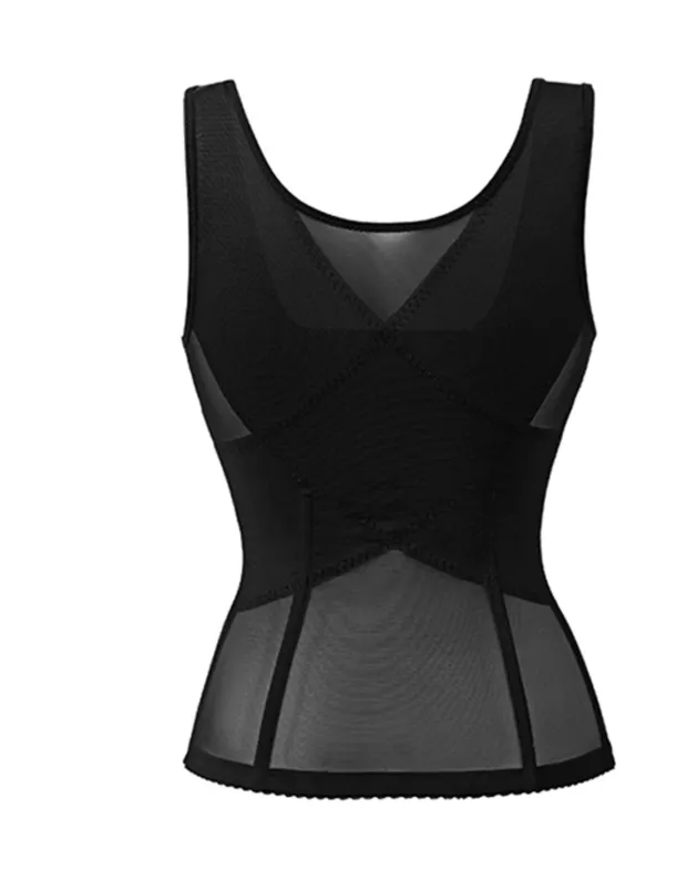 Women's Waist Trainer Corsets Shapewears Tummy Control Push Up Front Close Office Yoga Running Gym Sport Breathable Comfortable Pure Color Hook & Eye Home Outfits