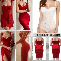 Women's Waist Trainer Shapewears Tummy Control Push Up Front Close Office Yoga Running Gym Plus Size Sport Breathable Solid Color Hook & Eye Home Outfits