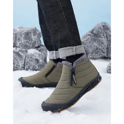 Women's Waterproof Warm Winter Ankle Boots with Plush Lining – Non-Slip Outdoor Snow Shoes for Cold Weather