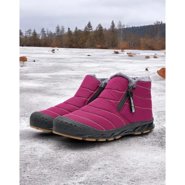 Women's Waterproof Warm Winter Ankle Boots with Plush Lining – Non-Slip Outdoor Snow Shoes for Cold Weather