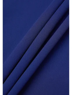 Women's Wedding Guest Cocktail Dress Chiffon Daily Fashion Patchwork Sequin Casual Elegant Two Piece Dress Set Fall Winter Midi Dress Crew Neck 3/4 Length Sleeve Plain Navy Blue