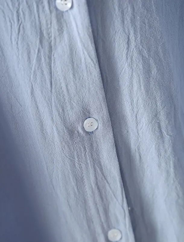 Women's White Dress Shirt Dress Cotton Linen Dress Midi Dress Office Vacation Linen Basic Casual Shirt Collar Button Long Sleeve Summer Spring Loose Fit Plain