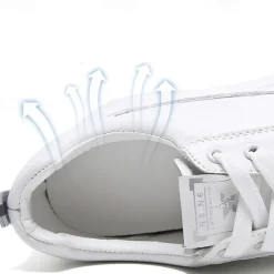 Women's White Platform Sneakers with Lace-Up Design and Elevated Sole - Perfect for Casual Wear and Street Style