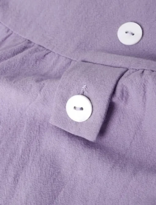 Women's White Purple Green Summer Spring Midi Dress Linen-Inspired Dresses White Dress Casual Dress Basic Daily Weekend Loose Fit Plain Crew Neck