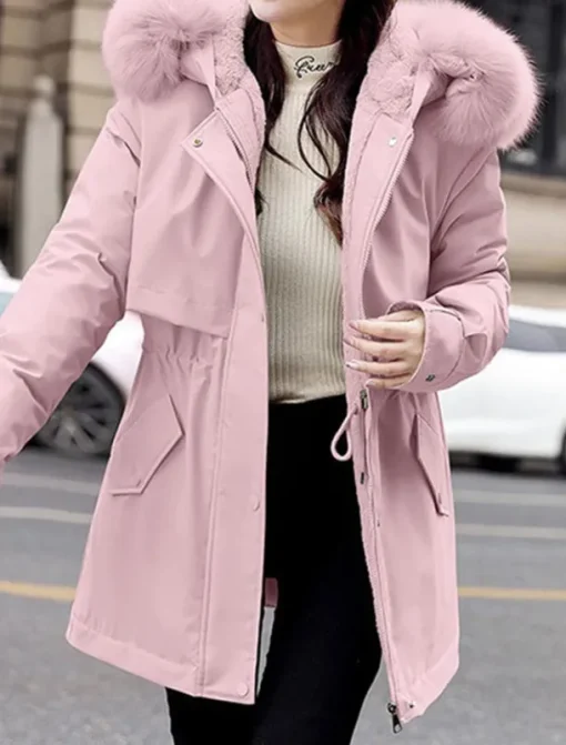 Women's Winter Coat Winter Jacket Hoodie Jacket Parka School Outdoor Valentine's Day Fall Winter Regular Coat Regular Fit Warm Breathable Simple Casual Daily Comfortable Jacket Long Sleeve Solid