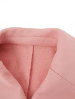 Women's Winter Coat Winter Jacket Outdoor Street Daily Fall Winter Long Coat Regular Fit Warm Breathable Comtemporary Stylish Jacket Long Sleeve Solid Color with Pockets Pink