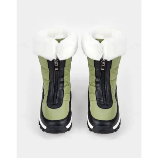 Women's Winter Snow Boots with Faux Fur Lining – Waterproof, Insulated, and Rugged Sole for Cold Weather Outdoor Activities