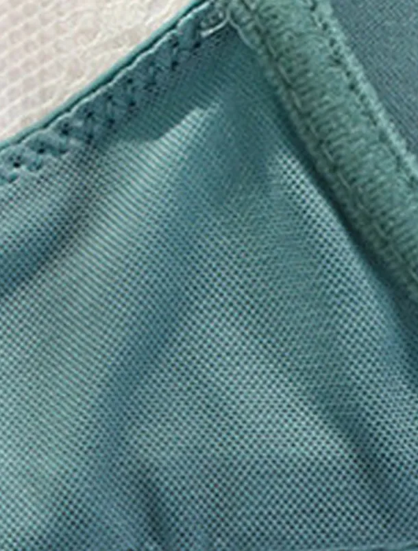 Women's Wireless Bras Double Strap Adjustable Full Coverage V Neck Breathable Pure Color Hook & Eye Date Casual Daily Nylon 1PC Green Black / Bras & Bralettes Home Outfits