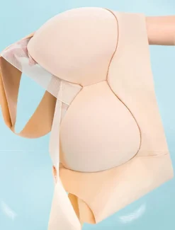 Women's Wireless Bras Fixed Straps Full Coverage V Neck Breathable Pure Color Pull-On Closure Casual Daily Nylon 1PC Black Pink / Bras & Bralettes / 1 PC Home Outfits