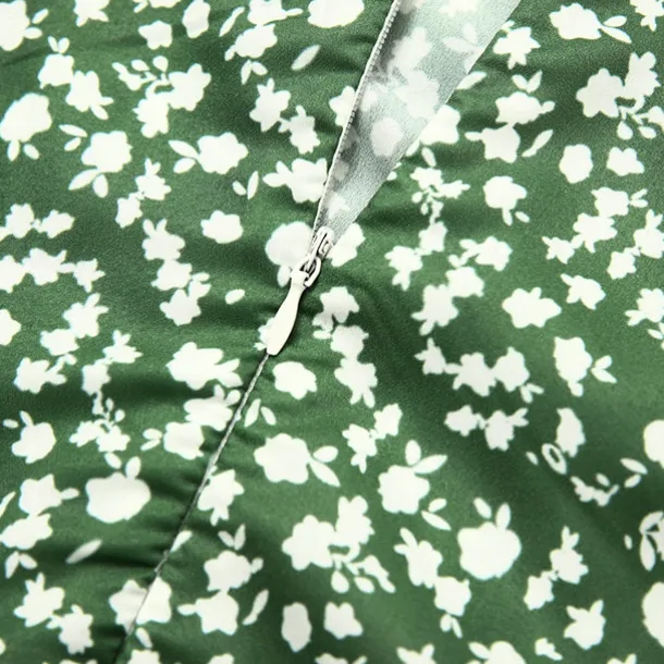 Women's Wrap Dress Floral Ditsy Floral Button Print V Neck Midi Dress Classic Daily Vacation Short Sleeve Summer Spring