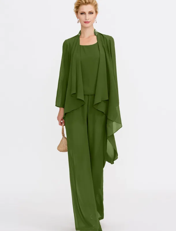 Women's Wrap Shrug Mother's Wraps Coats / Jackets Elegant Sun Protection Long Sleeve Chiffon Wedding Guest Wraps With Beading For Party Evening Spring & Fall dress to impress