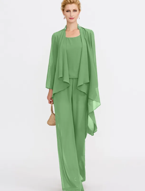 Women's Wrap Shrug Mother's Wraps Coats / Jackets Elegant Sun Protection Long Sleeve Chiffon Wedding Guest Wraps With Beading For Party Evening Spring & Fall dress to impress