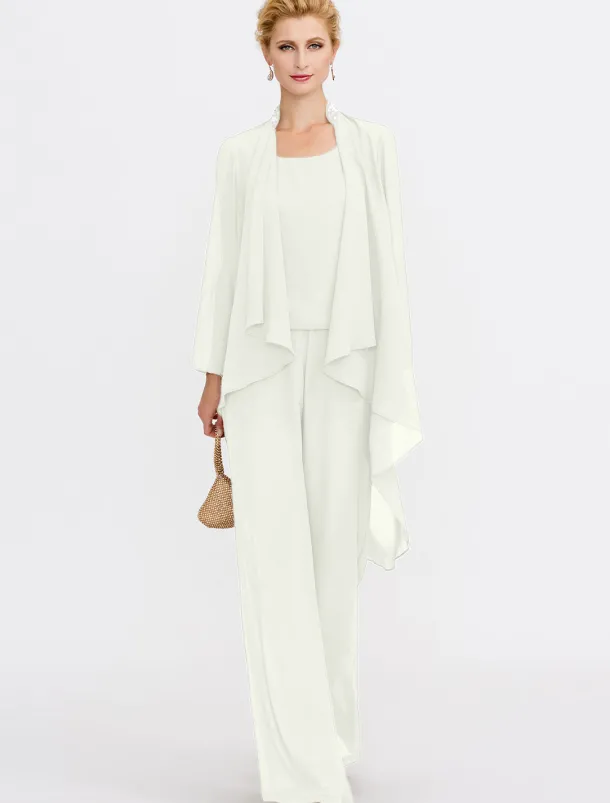 Women's Wrap Shrug Mother's Wraps Coats / Jackets Elegant Sun Protection Long Sleeve Chiffon Wedding Guest Wraps With Beading For Party Evening Spring & Fall dress to impress