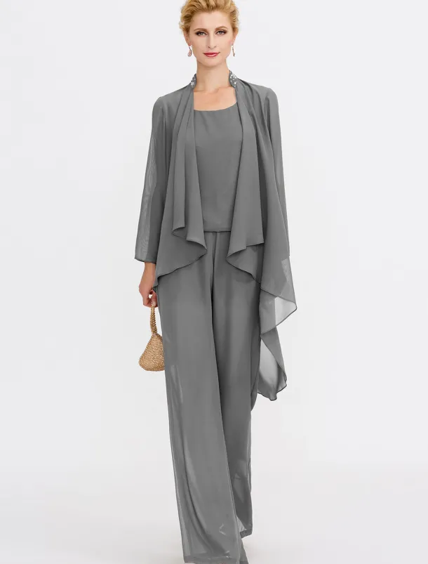 Women's Wrap Shrug Mother's Wraps Coats / Jackets Elegant Sun Protection Long Sleeve Chiffon Wedding Guest Wraps With Beading For Party Evening Spring & Fall dress to impress