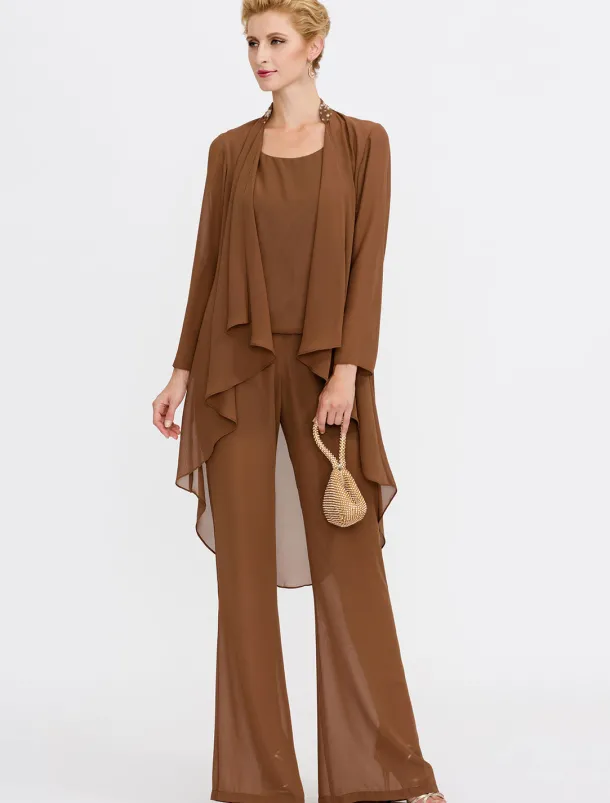 Women's Wrap Shrug Mother's Wraps Coats / Jackets Elegant Sun Protection Long Sleeve Chiffon Wedding Guest Wraps With Beading For Party Evening Spring & Fall dress to impress