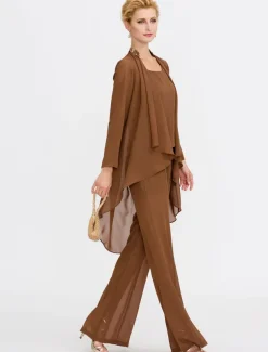 Women's Wrap Shrug Mother's Wraps Coats / Jackets Elegant Sun Protection Long Sleeve Chiffon Wedding Guest Wraps With Beading For Party Evening Spring & Fall dress to impress