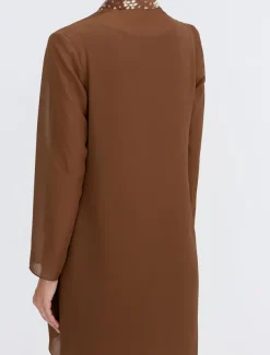 Women's Wrap Shrug Mother's Wraps Coats / Jackets Elegant Sun Protection Long Sleeve Chiffon Wedding Guest Wraps With Beading For Party Evening Spring & Fall dress to impress