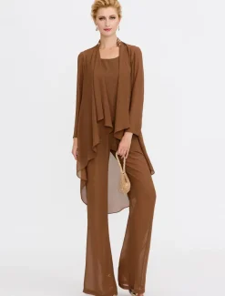 Women's Wrap Shrug Mother's Wraps Coats / Jackets Elegant Sun Protection Long Sleeve Chiffon Wedding Guest Wraps With Beading For Party Evening Spring & Fall dress to impress