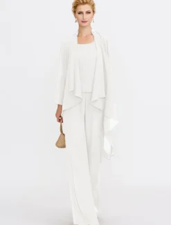 Women's Wrap Shrug Mother's Wraps Coats / Jackets Elegant Sun Protection Long Sleeve Chiffon Wedding Guest Wraps With Beading For Party Evening Spring & Fall dress to impress