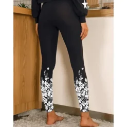 Women's Yoga Leggings Tummy Control Butt Lift High Waist Yoga Fitness Gym Workout Tights Leggings Floral 1# 2# 8# Spandex Fall Sports Activewear Stretchy Skinny