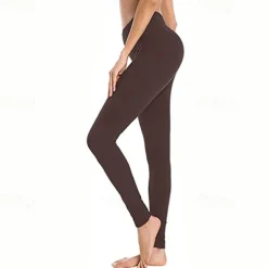 Women's Yoga Pants Seamless Tummy Control Butt Lift High Waist Yoga Fitness Gym Workout Cropped Leggings Bottoms Dark Grey Black White Spandex Fall Sports Activewear High Elasticity Skinny