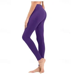 Women's Yoga Pants Seamless Tummy Control Butt Lift High Waist Yoga Fitness Gym Workout Cropped Leggings Bottoms Dark Grey Black White Spandex Fall Sports Activewear High Elasticity Skinny