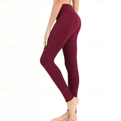 Women's Yoga Pants Seamless Tummy Control Butt Lift High Waist Yoga Fitness Gym Workout Cropped Leggings Bottoms Dark Grey Black White Spandex Fall Sports Activewear High Elasticity Skinny