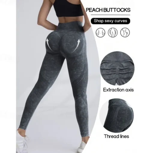Women's Yoga Pants Yoga Leggings Tummy Control Butt Lift High Waist Yoga Gym Workout Pilates Tights Black Pink Champagne Fall Winter Sports Activewear Stretchy Slim