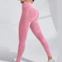 Women's Yoga Pants Yoga Leggings Tummy Control Butt Lift High Waist Yoga Gym Workout Pilates Tights Black Pink Champagne Fall Winter Sports Activewear Stretchy Slim
