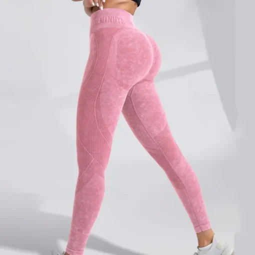Women's Yoga Pants Yoga Leggings Tummy Control Butt Lift High Waist Yoga Gym Workout Pilates Tights Black Pink Champagne Fall Winter Sports Activewear Stretchy Slim