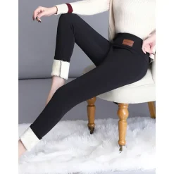 Women's Yoga Pants Yoga Leggings Fleece Lined Leggings High Waist Yoga Gym Workout Pilates Tights Black Gray Fleece Fall Winter Sports Activewear Stretchy Slim