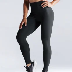 Women's Yoga Pants Yoga Leggings Side Pockets Tummy Control Butt Lift High Waist Yoga Gym Workout Pilates Tights Light Yellow Black Light Green Spandex Fall Sports Activewear Stretchy Skinny