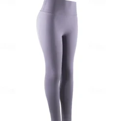 Women's Yoga Pants Yoga Leggings Side Pockets Tummy Control Butt Lift High Waist Yoga Gym Workout Pilates Tights Light Yellow Black Light Green Spandex Fall Sports Activewear Stretchy Skinny