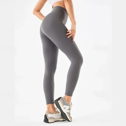 Women's Yoga Pants Yoga Leggings Hidden Waistband Pocket Tummy Control Butt Lift High Waist Yoga Gym Workout Pilates Cropped Leggings Yellow Red Blue Fall Winter Sports Activewear Stretchy Slim
