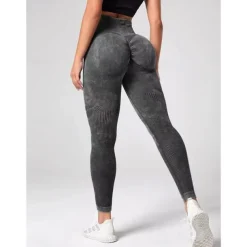 Women's Yoga Pants Yoga Leggings High Waist Yoga Gym Workout Pilates Tights Graphic Black Army Green Khaki Sports Activewear Stretchy Slim