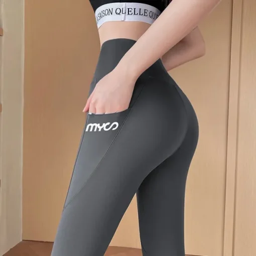 Women's Yoga Pants Yoga Leggings Fleece Lined Leggings Tummy Control Butt Lift High Waist Yoga Gym Workout Pilates Tights Black Coffee Grey Fall Winter Sports Activewear Stretchy Slim
