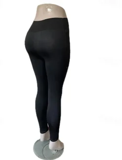 Women's Yoga Pants Yoga Leggings Patchwork Basic Tummy Control Butt Lift High Waist Yoga Gym Workout Pilates Cropped Leggings Tights Fashion Black Fall Winter Sports Activewear Stretchy Slim