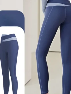 Women's Yoga Pants Yoga Leggings High Waist Yoga Gym Workout Pilates Tights Light Brown Black Royal Blue Spandex Sports Activewear Stretchy Slim