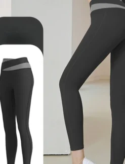 Women's Yoga Pants Yoga Leggings High Waist Yoga Gym Workout Pilates Tights Light Brown Black Royal Blue Spandex Sports Activewear Stretchy Slim