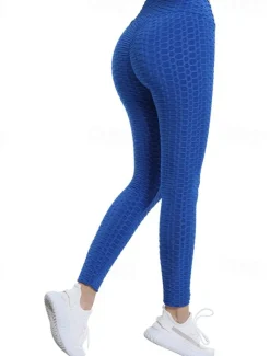 Women's Yoga Pants Yoga Leggings Basic Tummy Control Butt Lift High Waist Yoga Gym Workout Pilates Cropped Leggings Tights Fashion Black Pink Red Fall Winter Sports Activewear Stretchy Slim