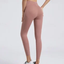 Women's Yoga Pants Yoga Leggings Fleece Lined Leggings Tummy Control Butt Lift High Waist Yoga Gym Workout Pilates Tights Yan pink Black Pink Fall Winter Sports Activewear Stretchy Slim