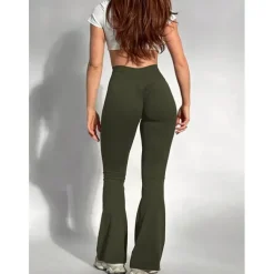 Women's Yoga Pants Yoga Leggings Ruched Butt Lifting Tummy Control Butt Lift High Waist Yoga Gym Workout Pilates Tights Black Army Green Grey Fall Winter Sports Activewear Stretchy Slim