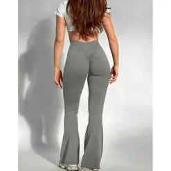 Women's Yoga Pants Yoga Leggings Ruched Butt Lifting Tummy Control Butt Lift High Waist Yoga Gym Workout Pilates Tights Black Army Green Grey Fall Winter Sports Activewear Stretchy Slim