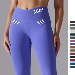 Women's Yoga Pants Yoga Leggings Tummy Control Butt Lift High Waist Yoga Gym Workout Pilates Tights Black White Army Green Fall Winter Sports Activewear Stretchy Slim