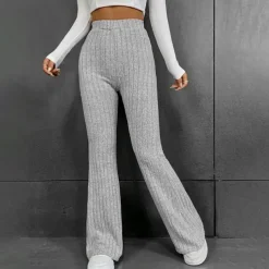 Women's Yoga Pants Yoga Leggings High Waist Yoga Gym Workout Pilates Tights Gray Spandex Fall Sports Activewear Stretchy Slim