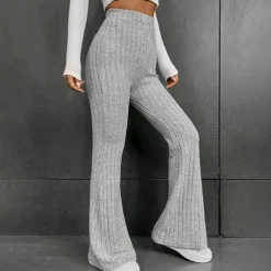 Women's Yoga Pants Yoga Leggings High Waist Yoga Gym Workout Pilates Tights Gray Spandex Fall Sports Activewear Stretchy Slim