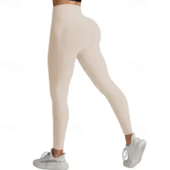Women's Yoga Pants Yoga Leggings Fleece Lined Leggings Tummy Control Butt Lift High Waist Yoga Gym Workout Pilates Tights Dark Grey Black Army Green Fall Winter Sports Activewear Stretchy Slim