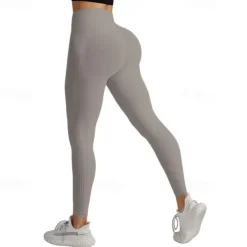 Women's Yoga Pants Yoga Leggings Fleece Lined Leggings Tummy Control Butt Lift High Waist Yoga Gym Workout Pilates Tights Dark Grey Black Army Green Fall Winter Sports Activewear Stretchy Slim